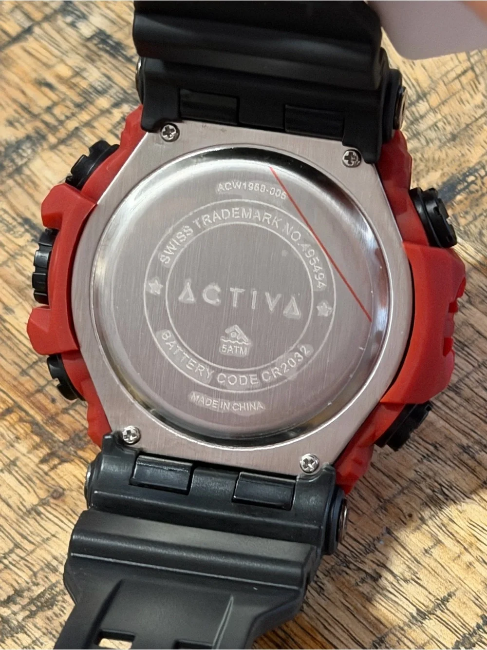 NEW Activa Kadron X Invicta ACW1968-005 Red Black Digital Watch 53mm NIB